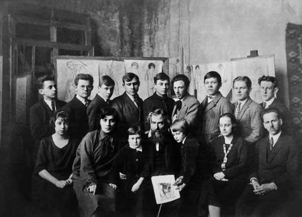 Image - Oleksa Novakivsky and his students